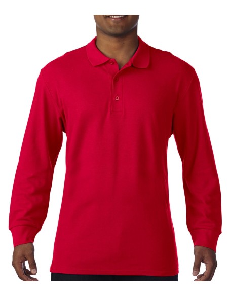 Premium Cotton Adult Double Piqué Polo LS2