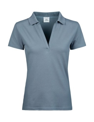 Womens Luxury Stretch V Polo1