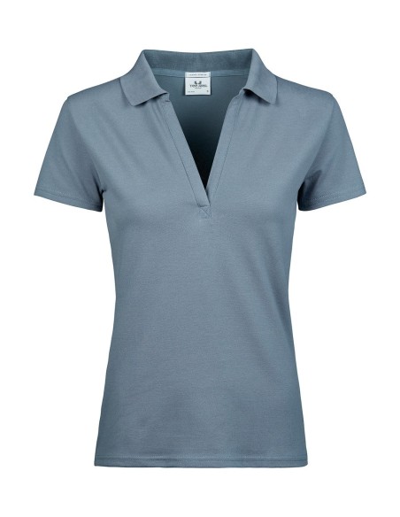 Womens Luxury Stretch V Polo1