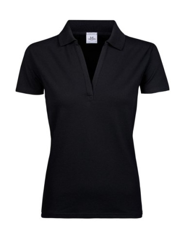 Womens Luxury Stretch V Polo2