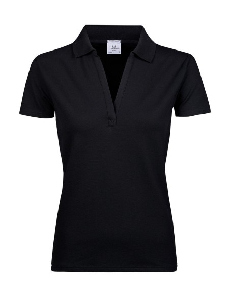 Womens Luxury Stretch V Polo2