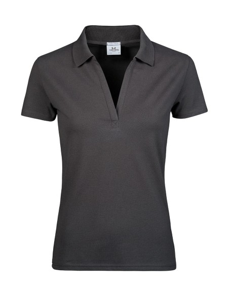 Womens Luxury Stretch V Polo3