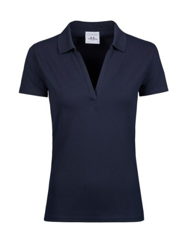 Womens Luxury Stretch V Polo4