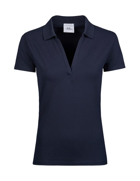 Womens Luxury Stretch V Polo4