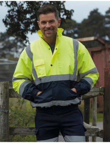 Fluo 2-Tone Bomber Jacket2