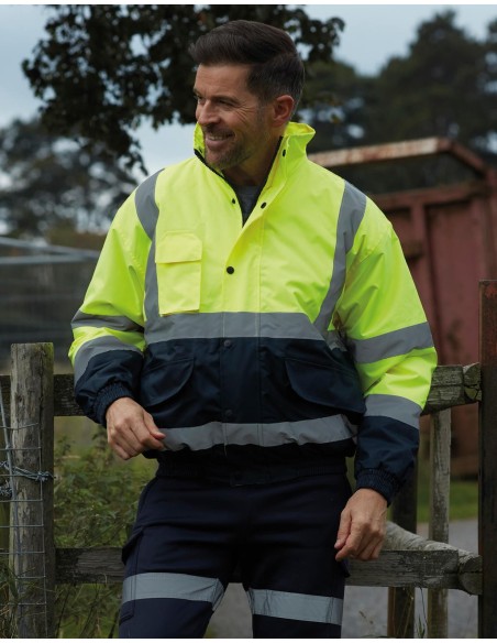 Fluo 2-Tone Bomber Jacket3