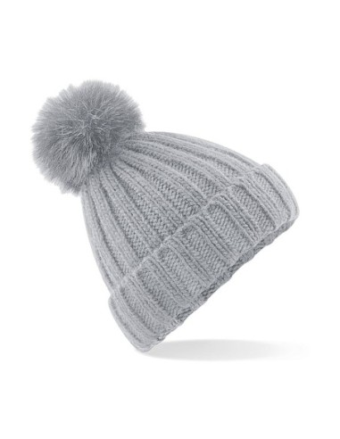 Verbier Fur Pop Pom Chunky Beanie1