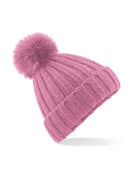 Verbier Fur Pop Pom Chunky Beanie3