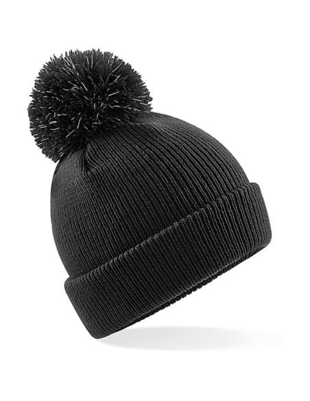 Junior Reflective Bobble Beanie0