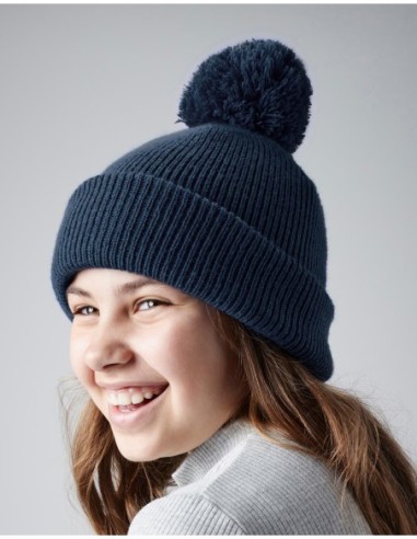 Junior Reflective Bobble Beanie2