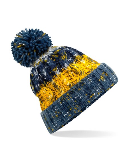 Corkscrew Pom Pom Beanie5