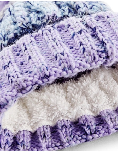 Corkscrew Pom Pom Beanie16