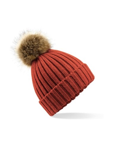 Fur Pop Pom Chunky Beanie4