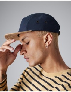 Suede Peak 5 Panel Cap2