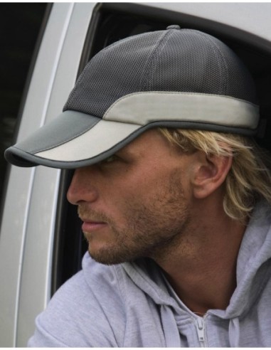 Mesh Cap with Peak Ticket Holder1
