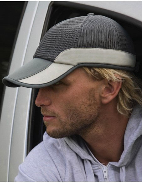 Mesh Cap with Peak Ticket Holder1