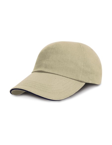 Brushed Cotton Sandwich Cap0