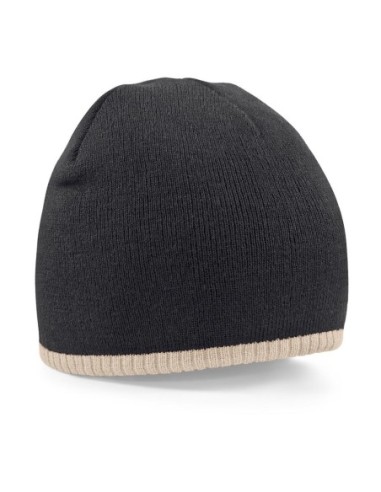 Two-Tone Beanie Knitted Hat2