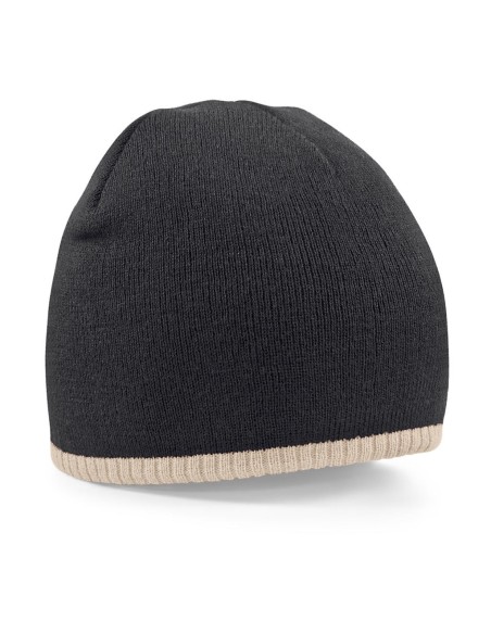 Two-Tone Beanie Knitted Hat2