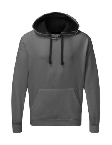 Contrast Hooded Sweatshirt Men0