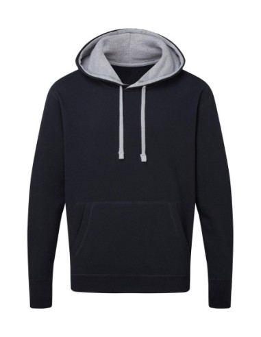 Contrast Hooded Sweatshirt Men2