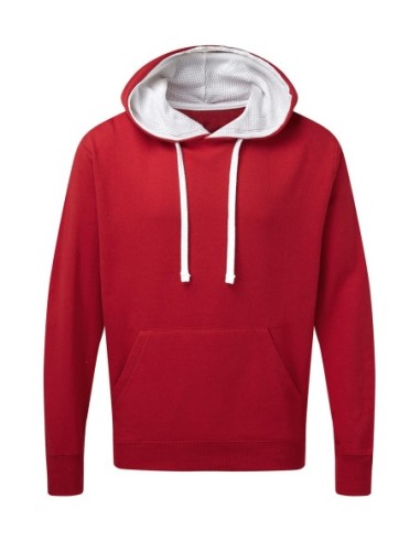 Contrast Hooded Sweatshirt Men4