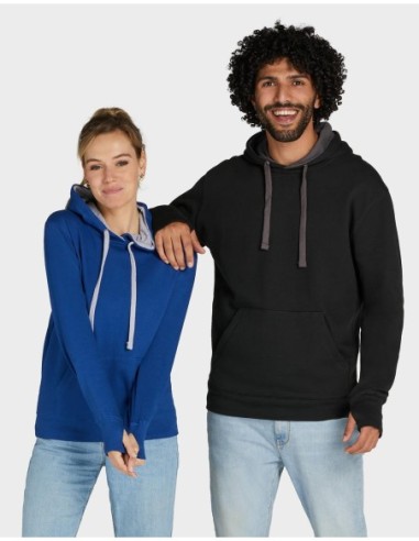 Contrast Hooded Sweatshirt Men6
