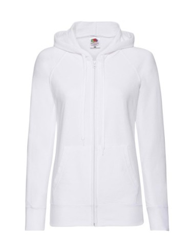 Ladies Lightweight Hooded Sweat Jacket0