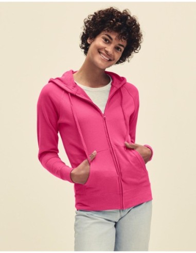 Ladies Lightweight Hooded Sweat Jacket12