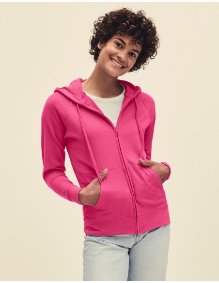 Ladies Lightweight Hooded Sweat Jacket12