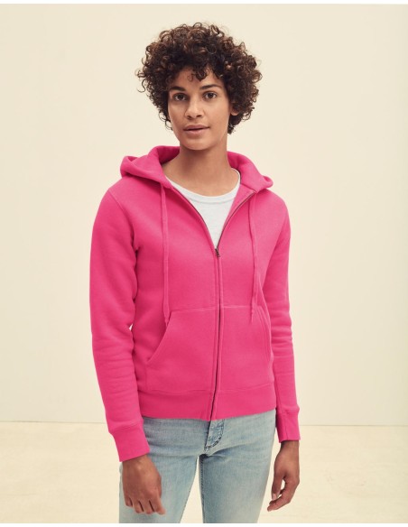 Premium Hooded Sweat Jacket Lady-Fit7