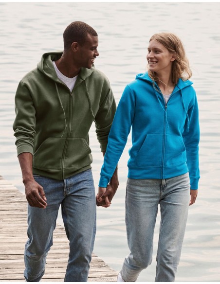 Premium Hooded Sweat Jacket Lady-Fit9