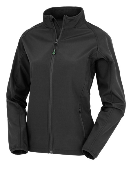 Womens Recycled 2-Layer Printable Softshell Jkt0