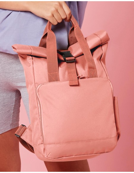 Recycled Mini Twin Handle Roll-Top Backpack6