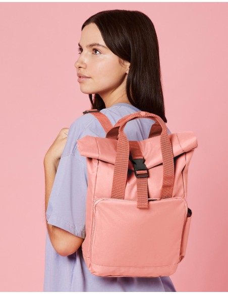 Recycled Mini Twin Handle Roll-Top Backpack7