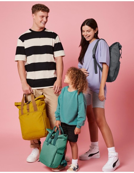 Recycled Mini Twin Handle Roll-Top Backpack8