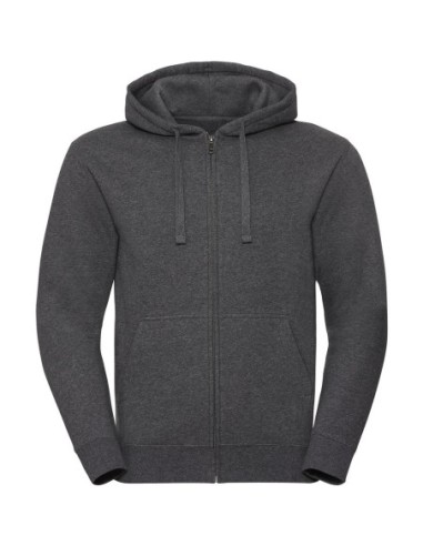 Mens Authentic Melange Zipped Hood Sweat0
