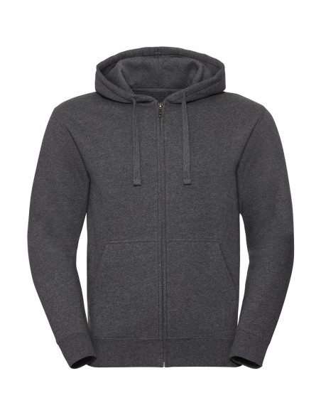 Mens Authentic Melange Zipped Hood Sweat0
