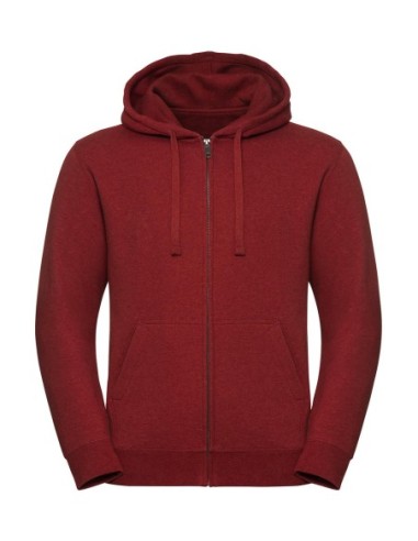 Mens Authentic Melange Zipped Hood Sweat4