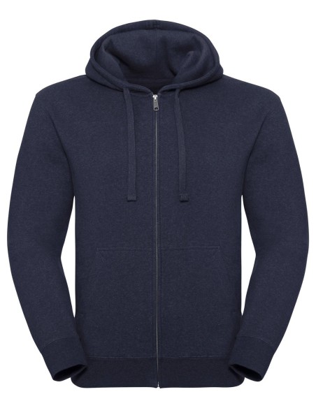 Mens Authentic Melange Zipped Hood Sweat6