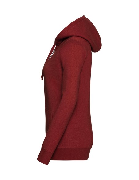Ladies Authentic Melange Zipped Hood Sweat7