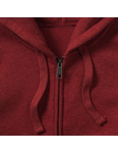 Ladies Authentic Melange Zipped Hood Sweat10