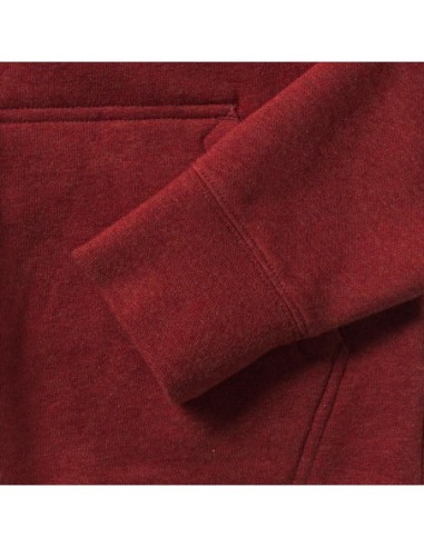 Ladies Authentic Melange Zipped Hood Sweat11