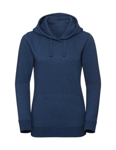 Ladies Authentic Melange Hooded Sweat2