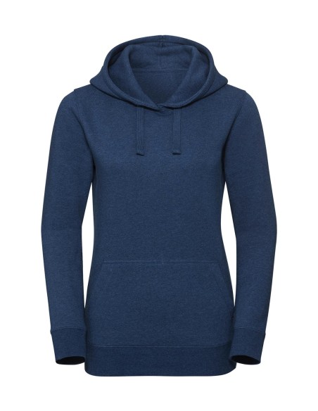 Ladies Authentic Melange Hooded Sweat2