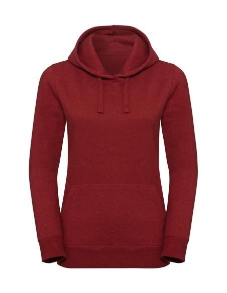 Ladies Authentic Melange Hooded Sweat4
