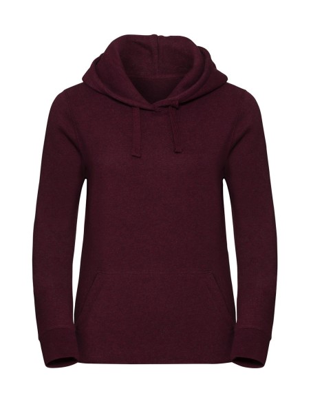 Ladies Authentic Melange Hooded Sweat5