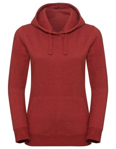 Ladies Authentic Melange Hooded Sweat6