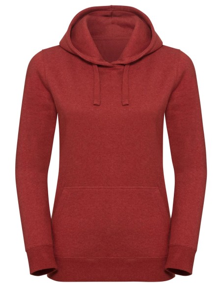 Ladies Authentic Melange Hooded Sweat6