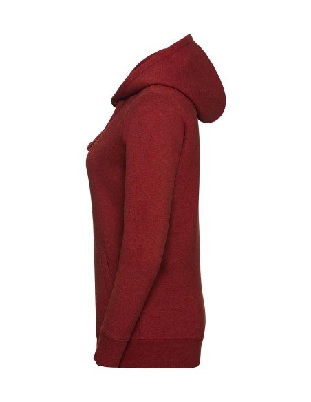 Ladies Authentic Melange Hooded Sweat7